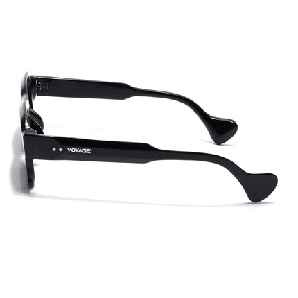 Square Sunglasses for Men & Women (Black Lens | Black Frame - MG7155)
