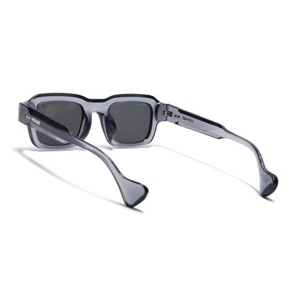 Square Sunglasses for Men & Women (Black Lens | Grey Frame - MG7156)