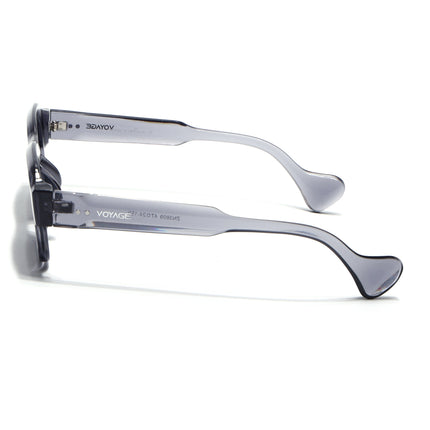 Square Sunglasses for Men & Women (Black Lens | Grey Frame - MG7156)