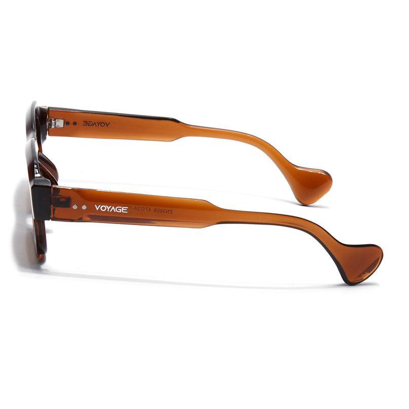 Square Sunglasses for Men & Women (Brown Lens | Brown Frame - MG7157)