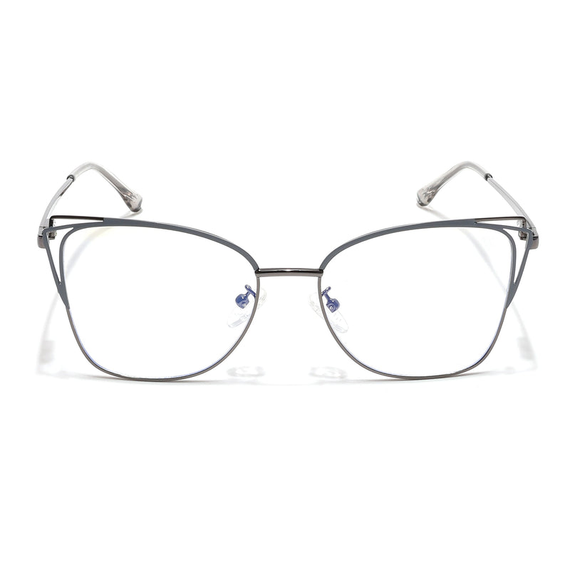 Voyage Glam Grey Cateye Eyeglasses for Women - MG6536-C2
