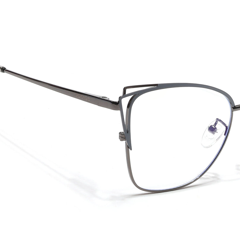 Voyage Glam Grey Cateye Eyeglasses for Women - MG6536-C2