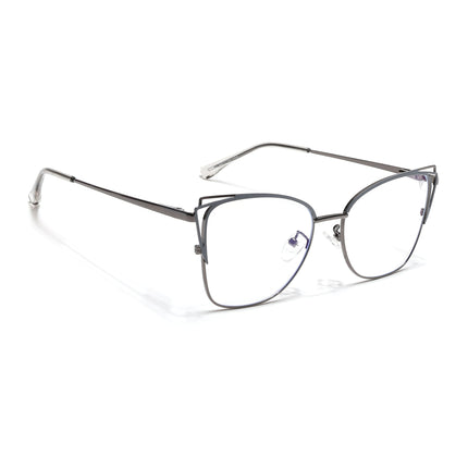 Voyage Glam Grey Cateye Eyeglasses for Women - MG6536-C2