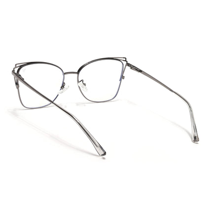 Voyage Glam Grey Cateye Eyeglasses for Women - MG6536-C2