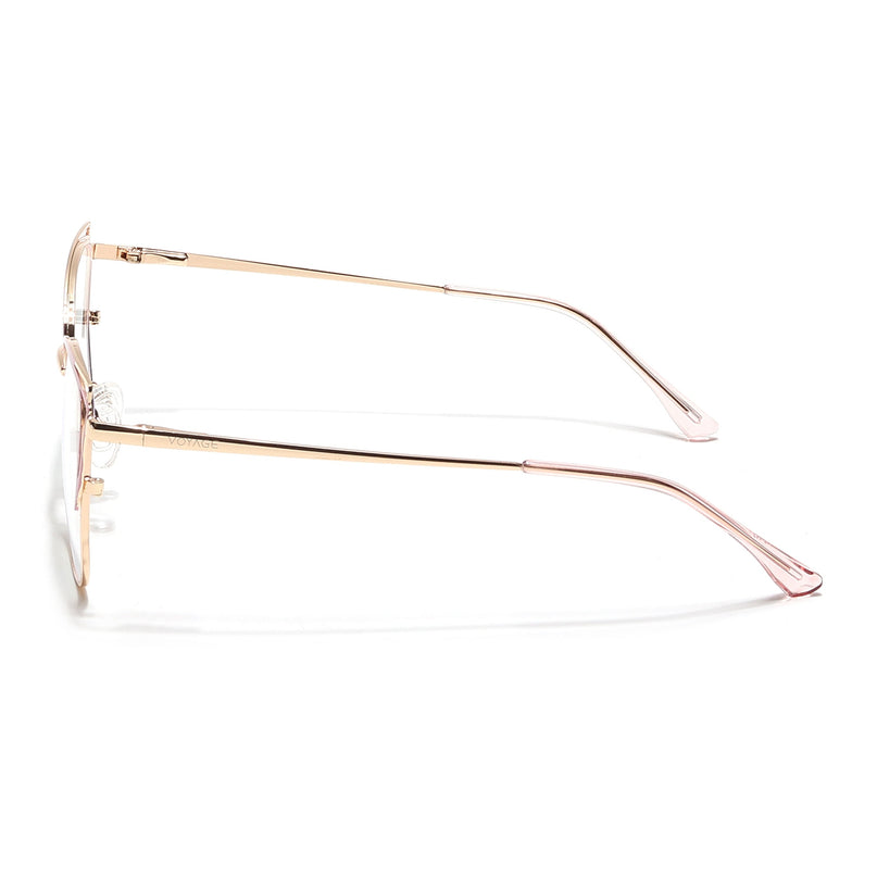 Voyage Glam Golden & Pink Cateye Eyeglasses for Women - MG6540-C6