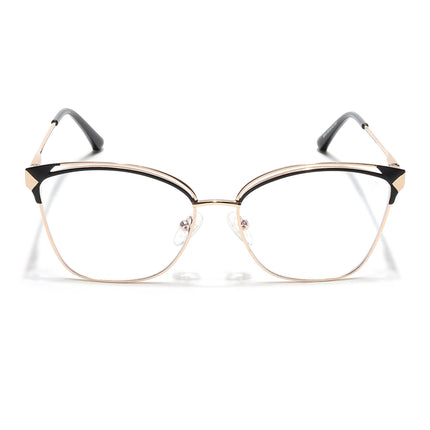 Voyage Glam Golden & Black Cateye Eyeglasses for Women - MG6542-C1