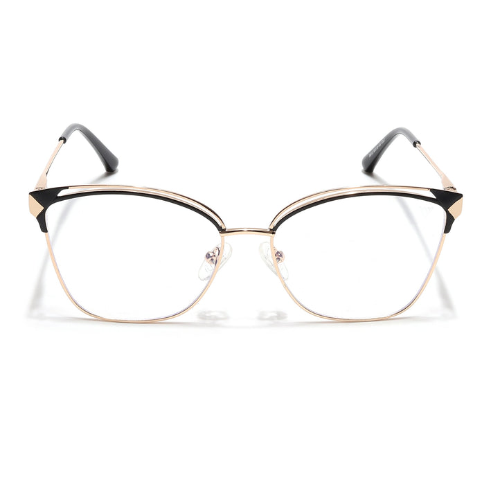 Voyage Glam Golden & Black Cateye Eyeglasses for Women - MG6542-C1