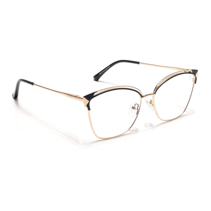Voyage Glam Golden & Black Cateye Eyeglasses for Women - MG6542-C1