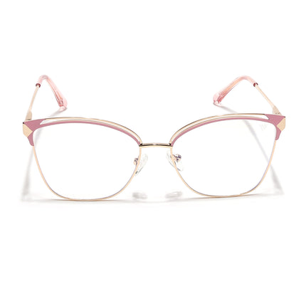 Voyage Glam Golden & Pink Cateye Eyeglasses for Women - MG6546-C5