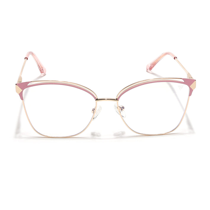 Voyage Glam Golden & Pink Cateye Eyeglasses for Women - MG6546-C5