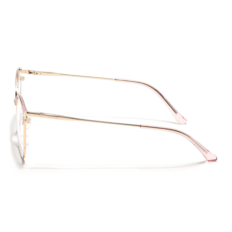 Voyage Glam Golden & Pink Cateye Eyeglasses for Women - MG6546-C5