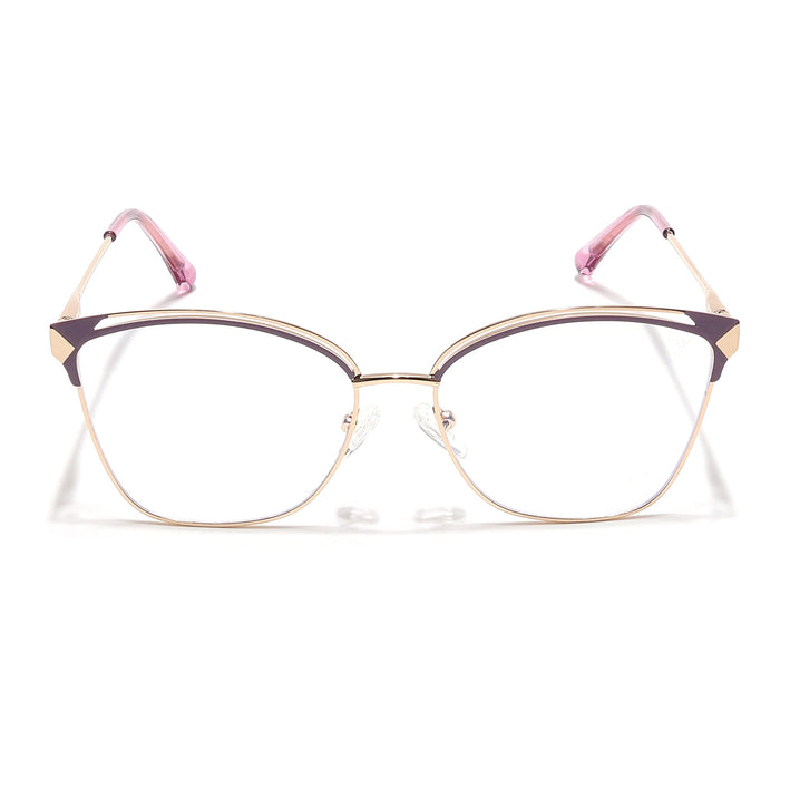 Voyage Glam Golden & Purple Cateye Eyeglasses for Women - MG6548-C7