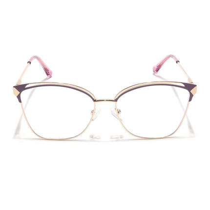 Voyage Glam Golden & Purple Cateye Eyeglasses for Women - MG6548-C7