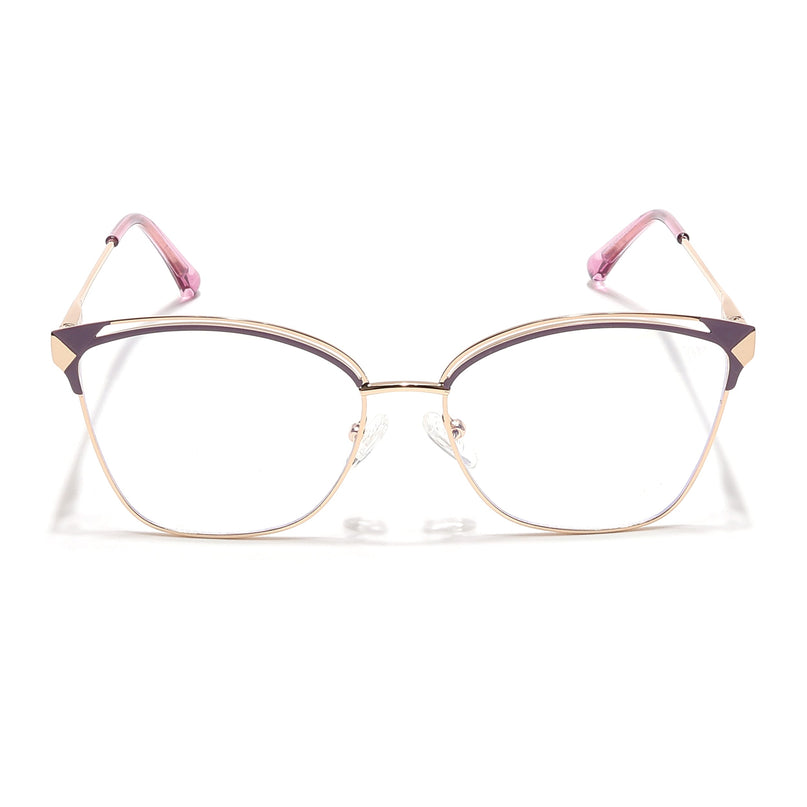 Voyage Glam Golden & Purple Cateye Eyeglasses for Women - MG6548-C7