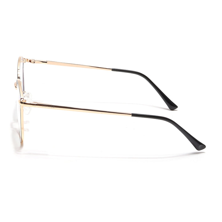 Voyage Glam Black & Golden Cateye Eyeglasses for Women - MG6549-C1