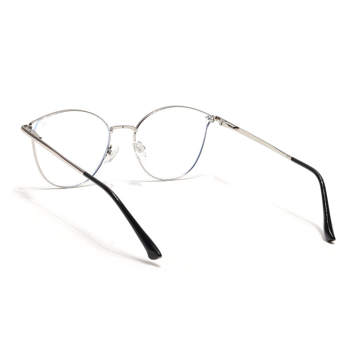 Voyage Glam Green & Silver Cateye Eyeglasses for Women - MG6550-C2