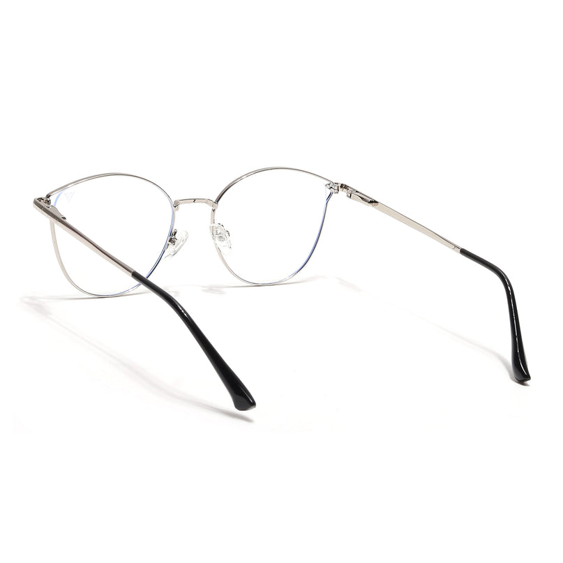 Voyage Glam Green & Silver Cateye Eyeglasses for Women - MG6550-C2