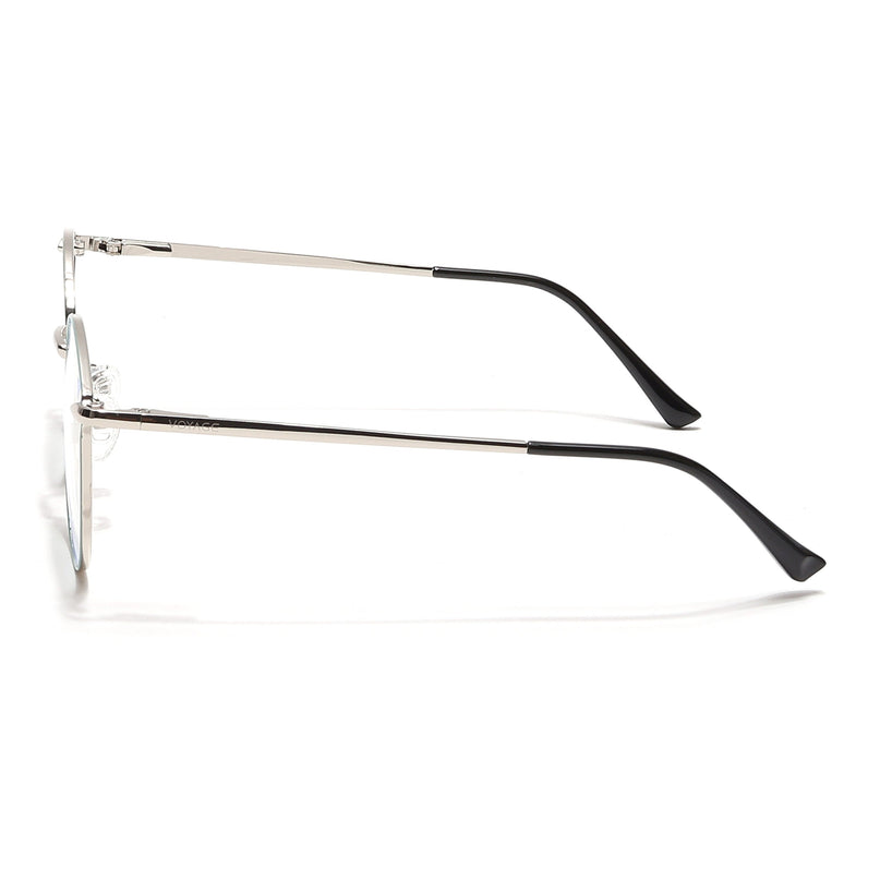 Voyage Glam Green & Silver Cateye Eyeglasses for Women - MG6550-C2