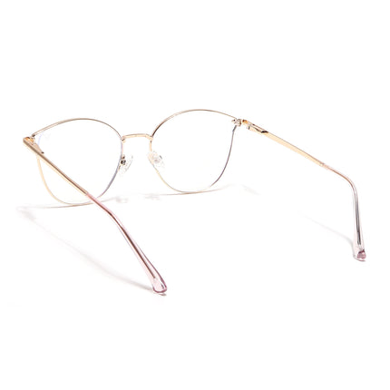 Voyage Glam Purple & Golden Cateye Eyeglasses for Women - MG6555-C7
