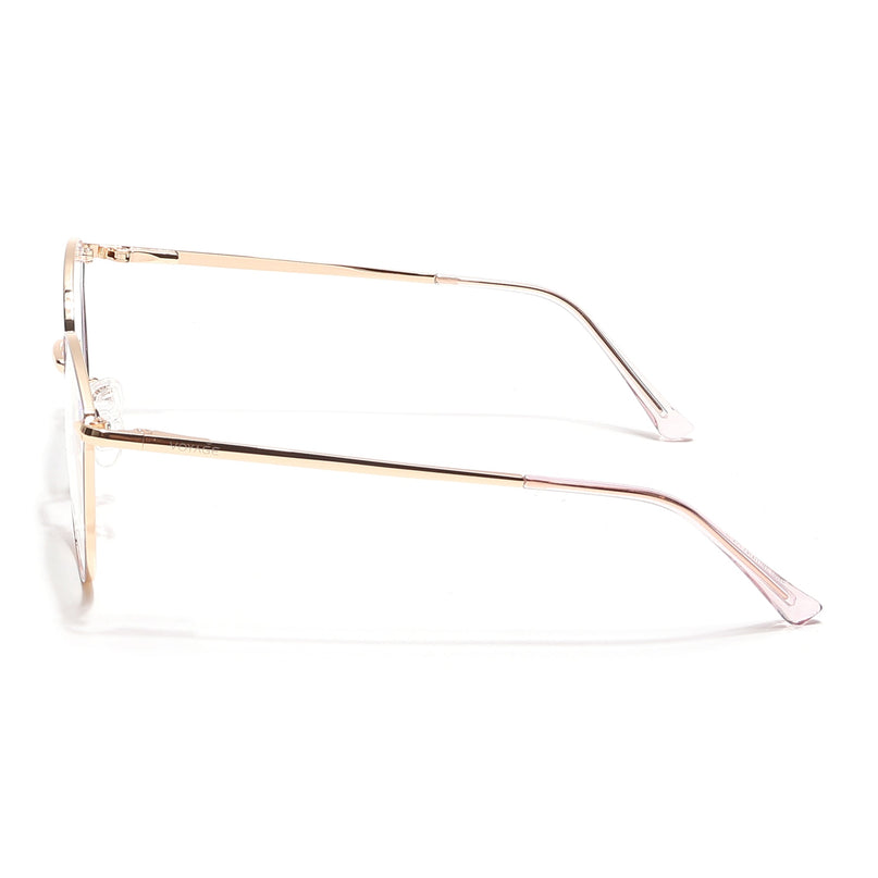 Voyage Glam Purple & Golden Cateye Eyeglasses for Women - MG6555-C7