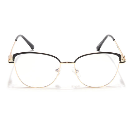 Voyage Glam Golden & Black Cateye Eyeglasses for Women - MG6557-C2