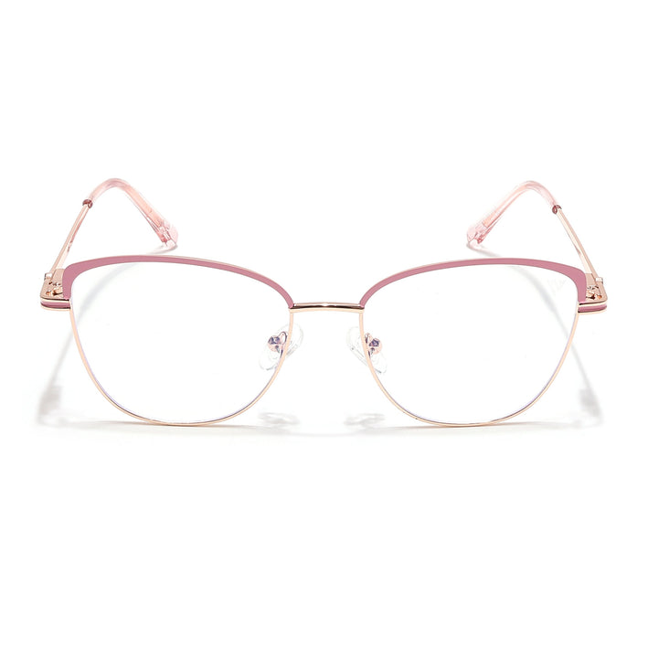 Voyage Glam Golden & Pink Cateye Eyeglasses for Women - MG6560-C5