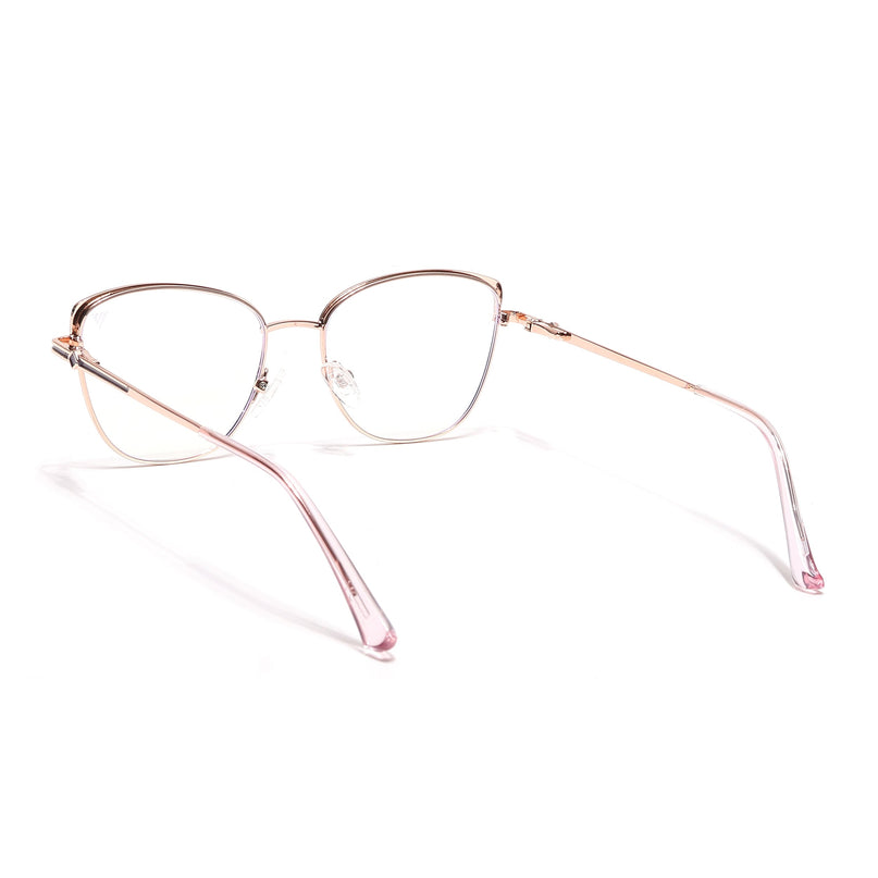 Voyage Glam Golden & Purple Cateye Eyeglasses for Women - MG6562-C7