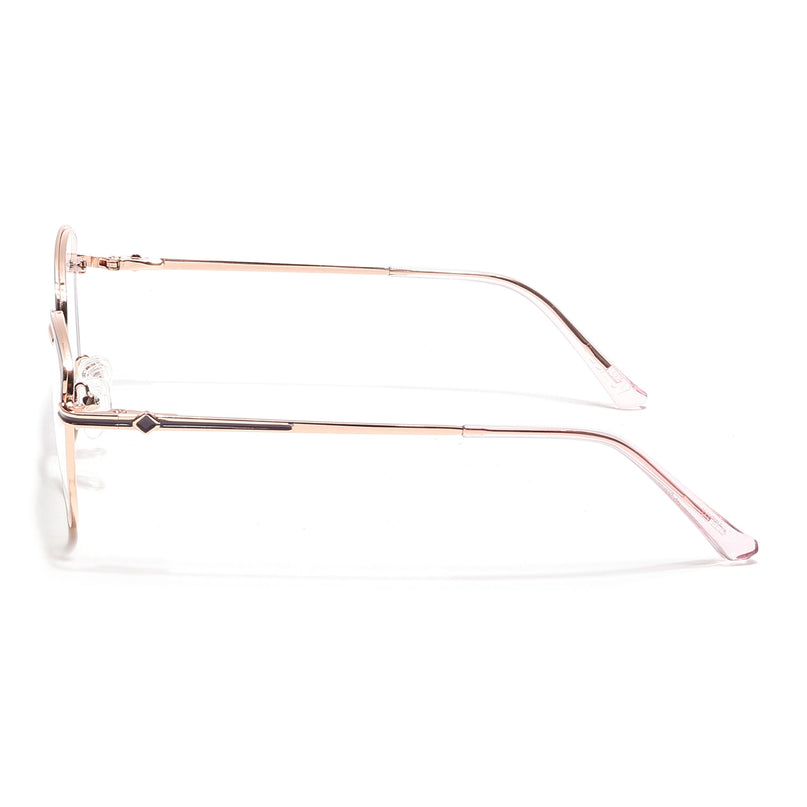 Voyage Glam Golden & Purple Cateye Eyeglasses for Women - MG6562-C7