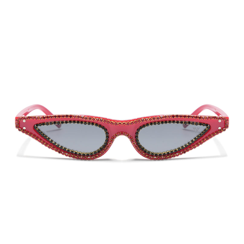 Black & Red Cateye Sunglasses - MG4369