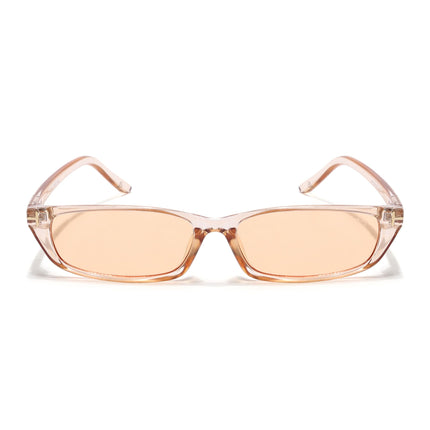 Eyejack Orange Rectangle Sunglasses for Women (3972CL1022)