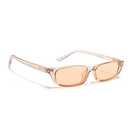 Eyejack Orange Rectangle Sunglasses for Women (3972CL1022)