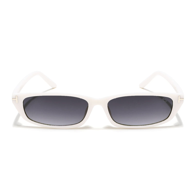Eyejack White Rectangle Sunglasses for Women (3972CL1023)