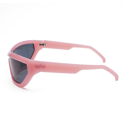 Eyejack Wrap Around Sunglasses for Men & Women (Black Lens | Pink Frame - 3980CL555-C4)