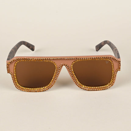 Wayfarer Brown Polarized Sunglasses - PMG4357