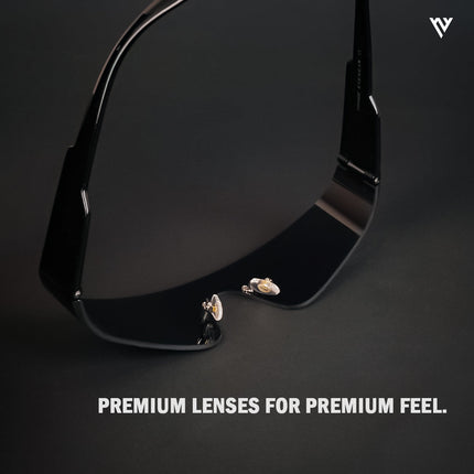 Xylar | Black Wrap Around Polarized Sunglasses - PMG4022