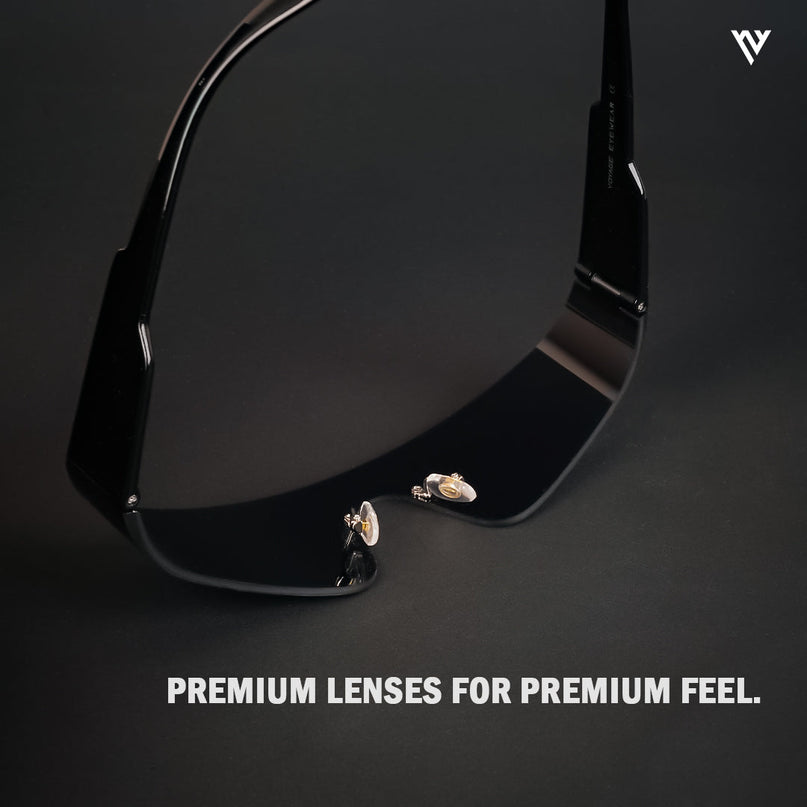 Xylar | Black Wrap Around Polarized Sunglasses - PMG4022