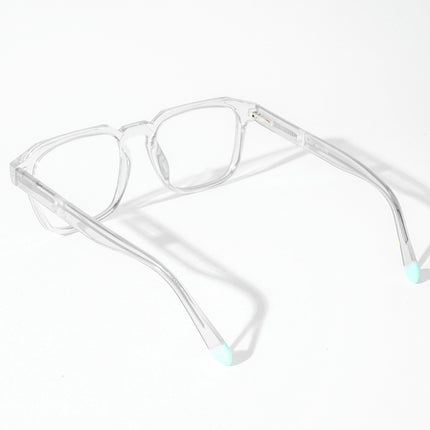 EyeJack Astra Transparent Square Eyeglasses for Men & Women (TR6601CL66-C4)