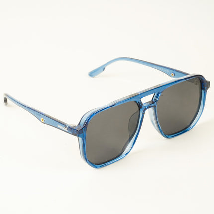 Wayfarer Polarized Sunglasses (Black Lens | Blue Frame - PMG4999)
