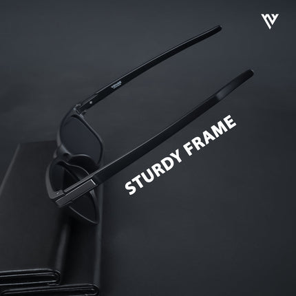 Aegis | Black Wayfarer Polarized Sunglasses - PMG3976