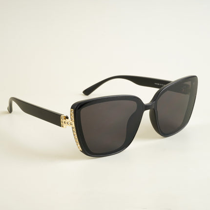 Matt Black Cateye Sunglasses - MG4926