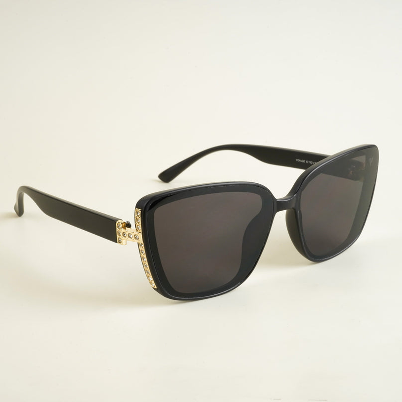 Matt Black Cateye Sunglasses - MG4926