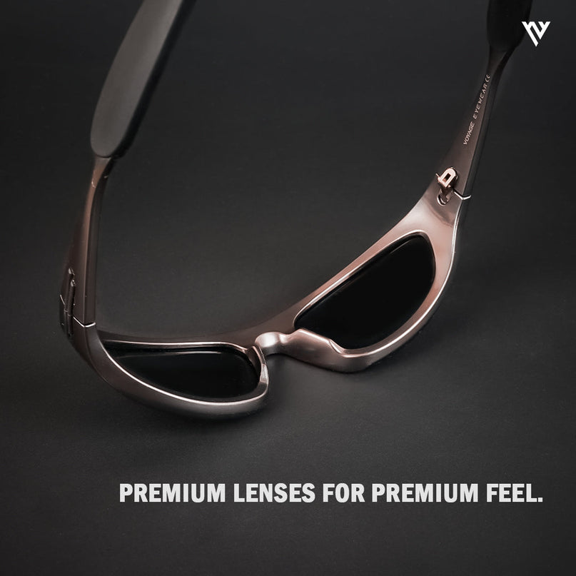 Echelon | Copper & Black Wrap Around Polarized Sunglasses - PMG4021