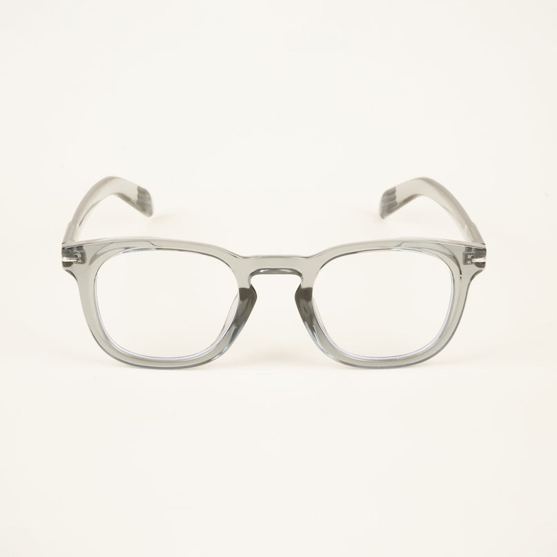 Voyage Light Grey Square Eyeglasses for Men & Women - MG4825-C3