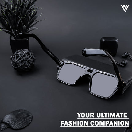Ridge | Shine Black Wayfarer Polarized Sunglasses - PMG4346