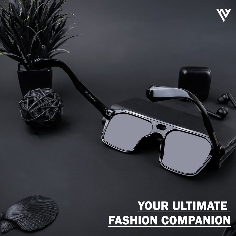 Ridge | Shine Black Wayfarer Polarized Sunglasses - PMG4346