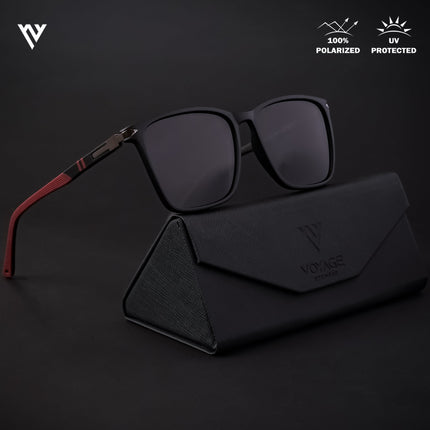 Matt Black Wayfarer Polarized Sunglasses - PMG4486