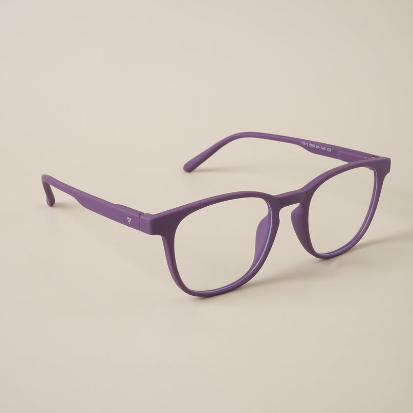 Voyage Air Purple Square Eyeglasses for Men & Women - MG4731-C5