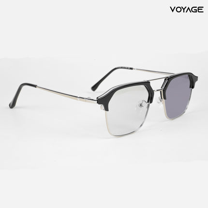 Voyage photochromic Silver & Black Wayfarer Eyeglasses for Men & Women - MG5076-C2