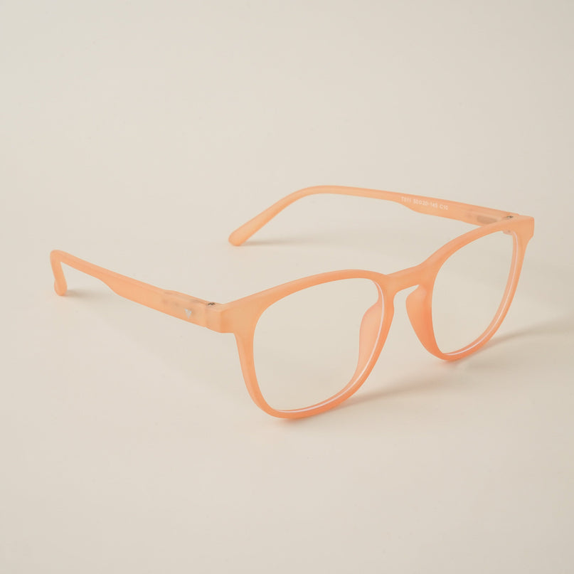 Voyage Air Orange Square Eyeglasses for Men & Women - MG4730-C4