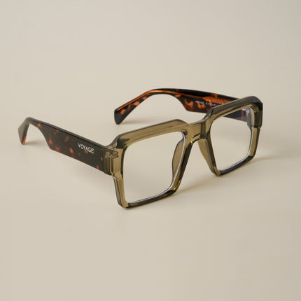 Voyage Goat Transparent Green Wayfarer Eyeglasses for Men & Women - MG4760-C5